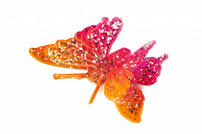 Бабочка декоративная пластиковая #10 - купить в Ижевске. Цена: 7.09 руб.