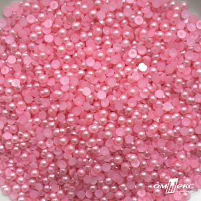 0404-5146G-Полубусины пластиковые круглые "ОмТекс", 4 мм, (уп.50гр=2500+/-10шт), цв.101-св.розовый - купить в Ижевске. Цена: 63.50 руб.