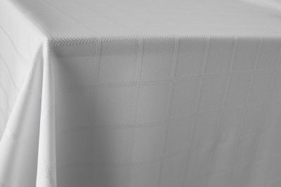 Скатертная ткань 25536/2005, 174 гр/м2, шир.150см, цвет белый - купить в Ижевске. Цена 269.46 руб.