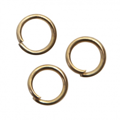 Кольцо  соединительное для бижутерии 5 мм, цв.-золото - купить в Ижевске. Цена: 0.44 руб.