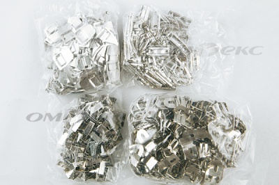 Крючки брючные 4 шипа "Стром" 144 шт. никель - купить в Ижевске. Цена: 383.97 руб.