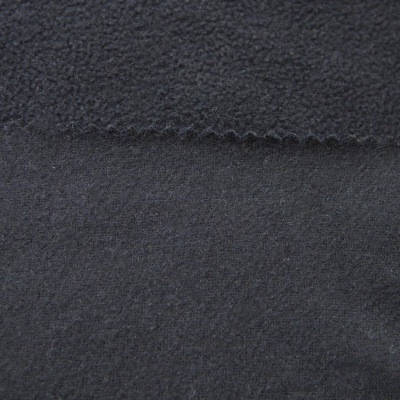 Флис DTY, 130 г/м2, шир. 150 см, цвет чёрный - купить в Ижевске. Цена 694.22 руб.