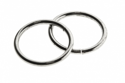 Кольцо металлическое d-15 мм, цв.-никель - купить в Ижевске. Цена: 2.45 руб.