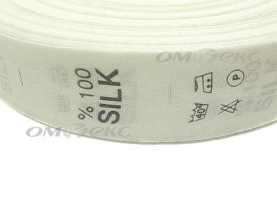 Состав и уход за тк.100% Silk (1000 шт) - купить в Ижевске. Цена: 520.46 руб.