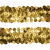 Тесьма с пайетками D16, шир. 30 мм/уп. 25+/-1 м, цвет золото - купить в Ижевске. Цена: 1 087.39 руб.