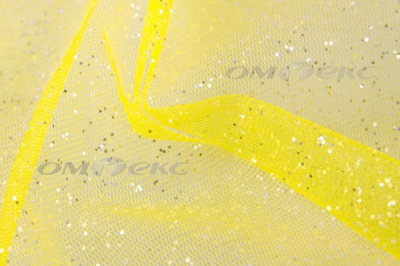 Сетка Глиттер, 40 гр/м2, шир.160см, цвет жёлтый - купить в Ижевске. Цена 163.01 руб.