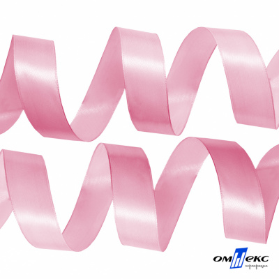 050-нежно-розовый Лента атласная упаковочная (В) 85+/-5гр/м2, шир.25 мм (1/2), 25+/-1 м - купить в Ижевске. Цена: 53.96 руб.