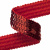 Тесьма с пайетками 3, шир. 20 мм/уп. 25+/-1 м, цвет красный - купить в Ижевске. Цена: 778.19 руб.