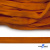 Шнур плетеный (плоский) d-12 мм, (уп.90+/-1м), 100% полиэстер, цв.267 - оранжевый - купить в Ижевске. Цена: 8.62 руб.