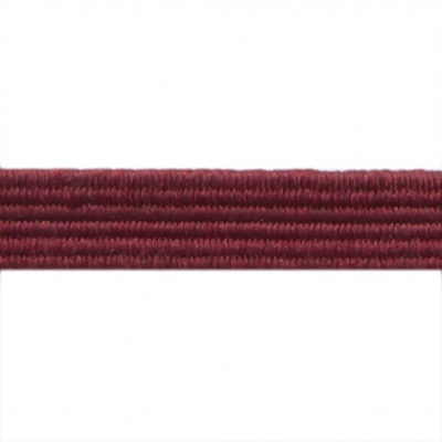 Резиновые нити с текстильным покрытием, шир. 6 мм ( упак.30 м/уп), цв.- 88-бордо - купить в Ижевске. Цена: 155.22 руб.