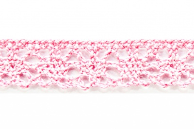 Тесьма кружевная 0621-1607, шир. 15 мм/уп. 20+/-1 м, цвет 096-розовый - купить в Ижевске. Цена: 302.42 руб.