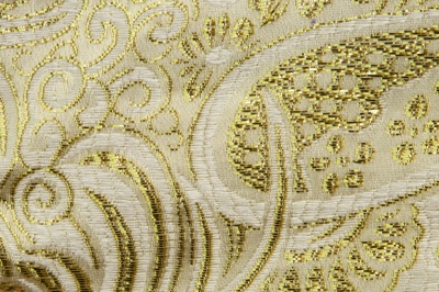 Ткань костюмная жаккард №5, 140 гр/м2, шир.150см, цвет золото - купить в Ижевске. Цена 383.29 руб.