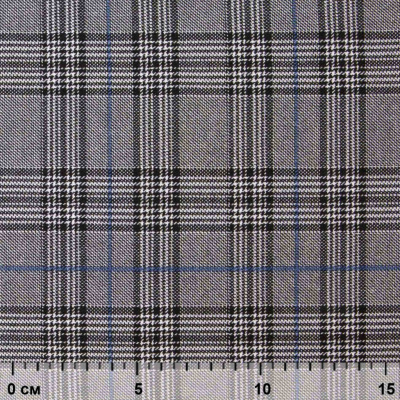 Ткань костюмная "Клер" 80% P, 16% R, 4% S, 200 г/м2, шир.150 см,#3 цв-серый/синий - купить в Ижевске. Цена 412.02 руб.