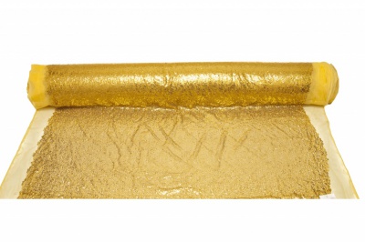 Сетка с пайетками №6, 188 гр/м2, шир.130см, цвет золото - купить в Ижевске. Цена 371.02 руб.