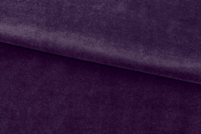 Бархат стрейч, 240 гр/м2, шир.160см, (2,4 м/кг), цвет 27/фиолет - купить в Ижевске. Цена 886.02 руб.