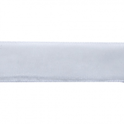 Лента бархатная нейлон, шир.12 мм, (упак. 45,7м), цв.01-белый - купить в Ижевске. Цена: 457.61 руб.