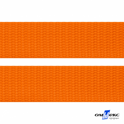 Оранжевый - цв.523 - Текстильная лента-стропа 550 гр/м2 ,100% пэ шир.50 мм (боб.50+/-1 м) - купить в Ижевске. Цена: 797.67 руб.