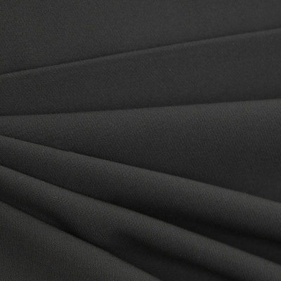 Костюмная ткань "Элис", 220 гр/м2, шир.150 см, цвет чёрный - купить в Ижевске. Цена 308 руб.