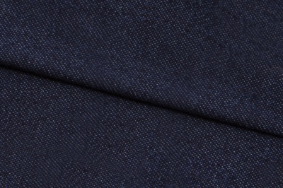 Ткань джинсовая №96, 160 гр/м2, шир.148см, цвет т.синий - купить в Ижевске. Цена 350.42 руб.