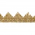 Тесьма металлизированная 0384-0240, шир. 40 мм/уп. 25+/-1 м, цвет золото - купить в Ижевске. Цена: 490.74 руб.