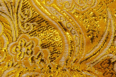 Ткань костюмная жаккард №12, 140 гр/м2, шир.150см, цвет жёлтый - купить в Ижевске. Цена 383.29 руб.