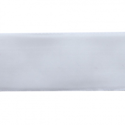 Лента бархатная нейлон, шир.25 мм, (упак. 45,7м), цв.01-белый - купить в Ижевске. Цена: 981.09 руб.