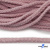 Шнур плетеный d-6 мм круглый, 70% хлопок 30% полиэстер, уп.90+/-1 м, цв.1087-розовый - купить в Ижевске. Цена: 588 руб.