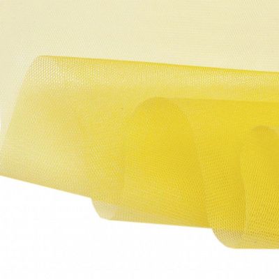 Фатин жесткий 16-68, 22 гр/м2, шир.180см, цвет жёлтый - купить в Ижевске. Цена 89.29 руб.