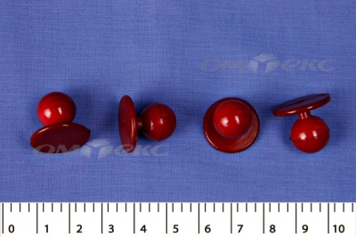 Пуговица поварская "Пукля", 10 мм, цвет красный - купить в Ижевске. Цена: 2.28 руб.