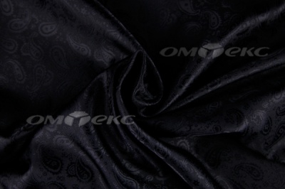 Ткань подкладочная жаккард Р14098, чёрный, 85 г/м2, шир. 150 см, 230T - купить в Ижевске. Цена 166.45 руб.