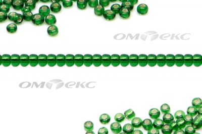 Бисер (SL) 11/0 ( упак.100 гр) цв.27В - зелёный - купить в Ижевске. Цена: 53.34 руб.