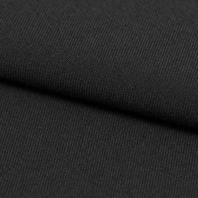 Костюмная ткань с вискозой "Рошель", 250 гр/м2, шир.150см, цвет чёрный - купить в Ижевске. Цена 438.12 руб.