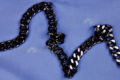 Цепь металл декоративная №9 (13,5*16,5) черная (10+/-1 м)  - купить в Ижевске. Цена: 808.92 руб.