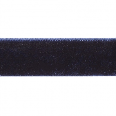 Лента бархатная нейлон, шир.12 мм, (упак. 45,7м), цв.180-т.синий - купить в Ижевске. Цена: 411.60 руб.