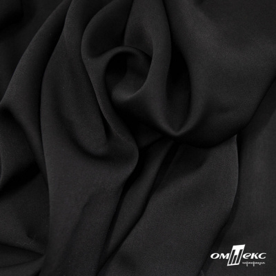 Ткань плательная Габриэль 100% полиэстер,140 (+/-10) гр/м2, шир. 150 см, цв. черный BLACK - купить в Ижевске. Цена 248.37 руб.