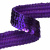 Тесьма с пайетками 12, шир. 20 мм/уп. 25+/-1 м, цвет фиолет - купить в Ижевске. Цена: 778.19 руб.