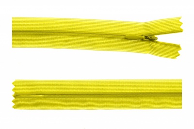 Молния потайная Т3 131, 20 см, капрон, цвет жёлтый - купить в Ижевске. Цена: 5.12 руб.