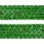 Тесьма с пайетками D4, шир. 35 мм/уп. 25+/-1 м, цвет зелёный - купить в Ижевске. Цена: 1 308.30 руб.