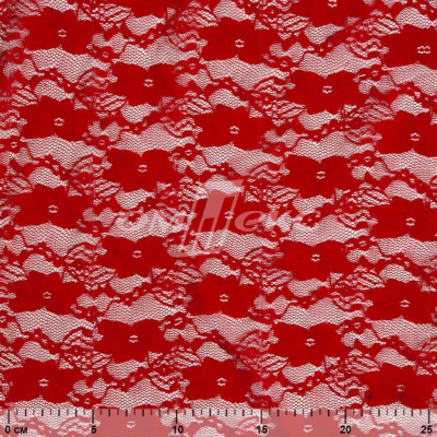 Кружевное полотно стрейч 15A61/RED, 100 гр/м2, шир.150см - купить в Ижевске. Цена 1 580.95 руб.