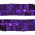 Тесьма с пайетками 12, шир. 20 мм/уп. 25+/-1 м, цвет фиолет - купить в Ижевске. Цена: 778.19 руб.