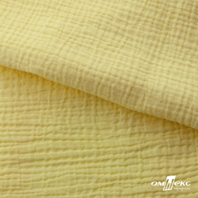 Ткань Муслин, 100% хлопок, 125 гр/м2, шир. 135 см (12-0824) цв.лимон нюд - купить в Ижевске. Цена 337.25 руб.