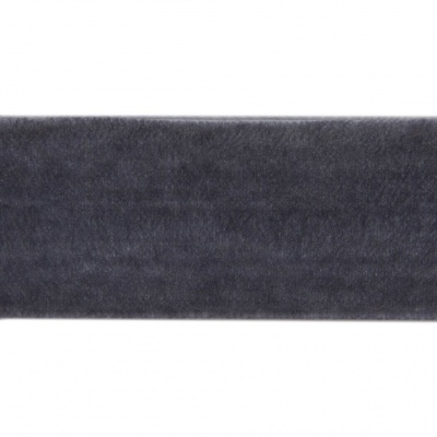 Лента бархатная нейлон, шир.25 мм, (упак. 45,7м), цв.189-т.серый - купить в Ижевске. Цена: 981.09 руб.