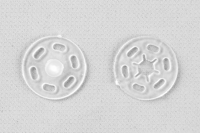 Кнопки пришивные пластиковые 15 мм, блистер 24шт, цв.-прозрачные - купить в Ижевске. Цена: 68.79 руб.