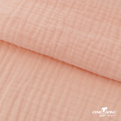 Ткань Муслин, 100% хлопок, 125 гр/м2, шир. 140 см #201 цв.(18)-розовый персик - купить в Ижевске. Цена 464.97 руб.