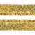 Тесьма с пайетками D16, шир. 35 мм/уп. 25+/-1 м, цвет золото - купить в Ижевске. Цена: 1 281.60 руб.