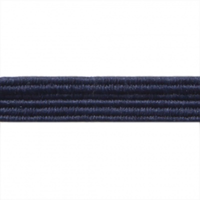 Резиновые нити с текстильным покрытием, шир. 6 мм ( упак.30 м/уп), цв.- 117-т.синий - купить в Ижевске. Цена: 152.05 руб.