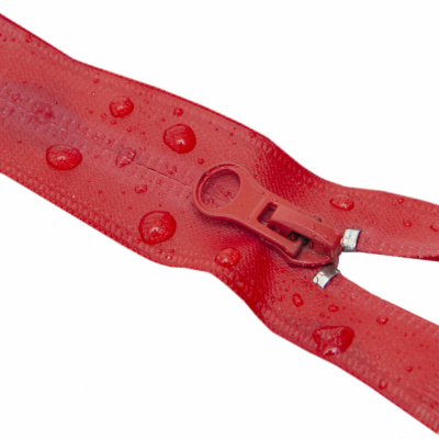 Молния водонепроницаемая PVC Т-7, 60 см, разъемная, цвет (820) красный - купить в Ижевске. Цена: 49.39 руб.