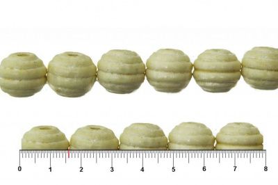 0309-Бусины деревянные "ОмТекс", 16 мм, упак.50+/-3шт, цв.035-белый - купить в Ижевске. Цена: 62.22 руб.