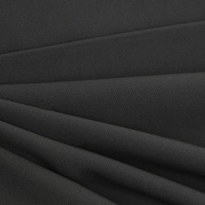 Костюмная ткань "Элис", 200 гр/м2, шир.150см, цвет чёрный - купить в Ижевске. Цена 306.20 руб.