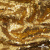 Трикотажное полотно, Сетка с пайетками,188 гр/м2, шир.140 см, цв.-тем.золото (#51) - купить в Ижевске. Цена 505.15 руб.